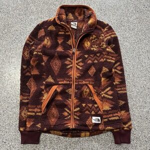 The North Face Brown and Orange Patterned Jacket